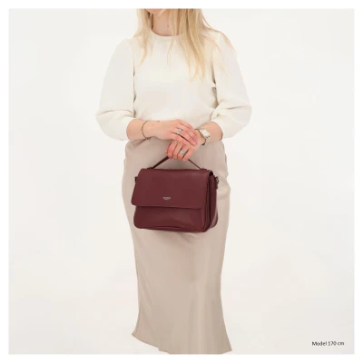 Charm London Mulberry Street W00404 bordó dámská kabelka