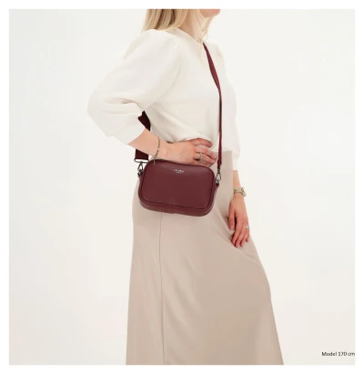 Charm London Mulberry Street W01597 bordó crossbody kabelka