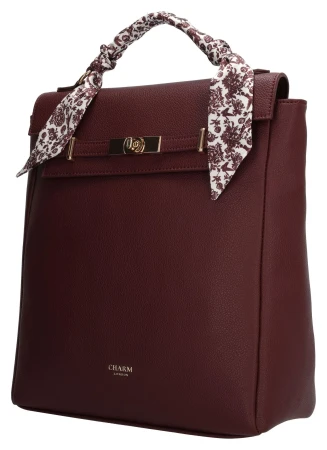 Charm London The Hamptons 25599 vínový dámský městský batoh