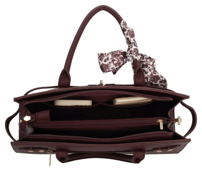 Charm London The Hamptons W01592 bordó dámská kabelka