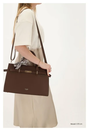 Charm London The Hamptons W01592 tmavě hnědá kabelka
