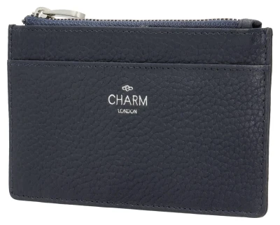 Charm London Washington 23599 modré kožené pouzdro na klíče a karty