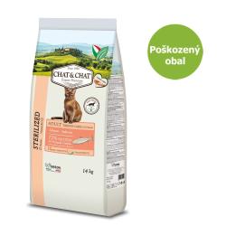 Chat Chat Expert Adult Sterilized s lososem 14 kg - Poškozený obal - % Chat Chat Expert Adult Sterilized s lososem 14 kg - Poškozený obal - %