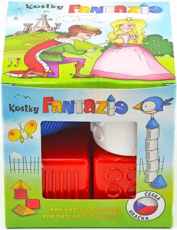 Chemoplast Dětské kostky plastové set 9ks Fantazie v krabičce