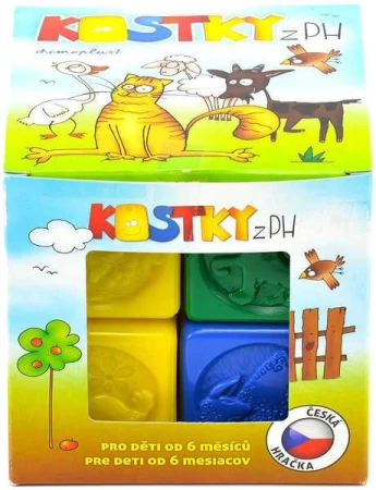 Chemoplast Set 8 baby kostek PH plastové kostičky barevné v krabičce
