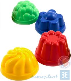 Chemoplast SHDP 1 sada tvořítek (formičky do písku) 4 ks Chemoplast SHDP 1 sada tvořítek (formičky do písku) 4 ks