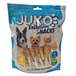 Chicken, carrots Wrap cowhide sticks JUKO Snacks 250 g