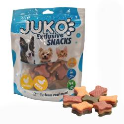 Chicken, duck spinach in Bone Shape JUKO Snacks 250 g