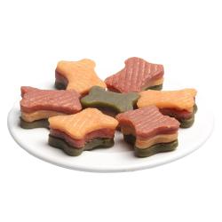 Chicken, duck spinach in Bone Shape JUKO Snacks 250 g