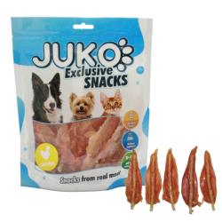 Chicken Soft Jerky with Rawhide JUKO Snacks 250 g Chicken Soft Jerky with Rawhide JUKO Snacks 250 g