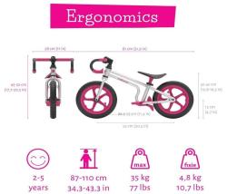 Chillafish Fixie Pink odrážedlo