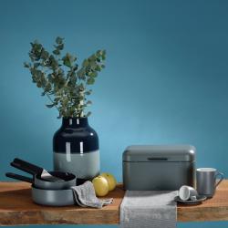 Chlebník Frisca kov, červená 42,5x22,5x17,5 cm