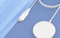 Choetech Magnetická bezdrátová nabíječka T518 15 W (bílá)
