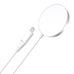 Choetech Magnetická bezdrátová nabíječka T518 15 W (bílá) Choetech Magnetická bezdrátová nabíječka T518 15 W (bílá)