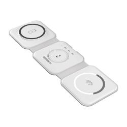 Choetech Magnetická bezdrátová nabíječka T588-F 3v1 15 W (bílá) Choetech Magnetická bezdrátová nabíječka T588-F 3v1 15 W (bílá)
