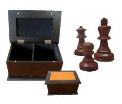 Chopra Figury Staunton President v dřevěném intarzovaném boxu