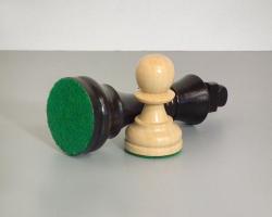 Chopra Šachy Staunton Senator De Luxe ebenové s intarzovanou skládací šachovnicí Old Style