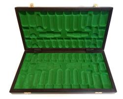 Chopra Šachy Staunton Senator hnědé se skládací šachovnicí