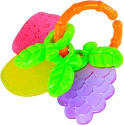 Chrastítko a baby kousátko ovoce pro miminko plast