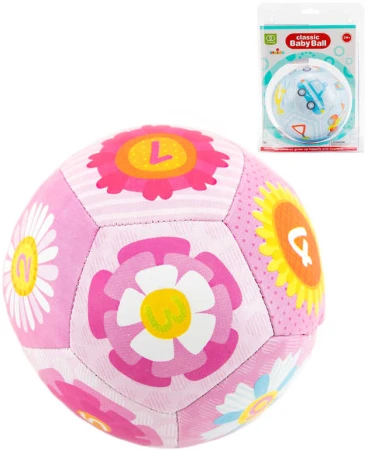 Chrastítko baby soft loptička textilná 12cm 2 farby pre bábätko Chrastítko baby soft loptička textilná 12cm 2 farby pre bábätko