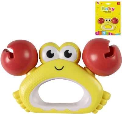 Chrastítko krab baby zvířátko plastové pro miminko