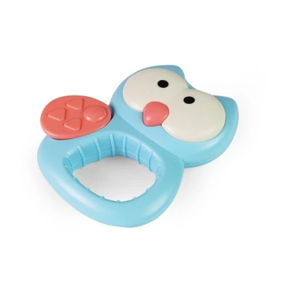 Sova baby chrastítko ptáček pro miminko plast