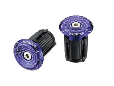 Ciclovation zátky do řidítek Lock-In Vortex Power Wave Fialová