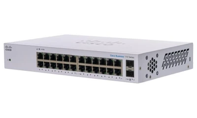 Cisco CBS110 Unmanaged 24-port GE, 2x1G SFP Shared - REFRESH Cisco CBS110 Unmanaged 24-port GE, 2x1G SFP Shared - REFRESH