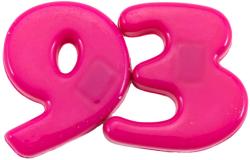 Číslice magnetické barevné 4cm set 27ks na kartě plast