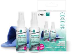 CLEAN IT čisticí roztok na notebooky s utěrkou, 2x30ml CLEAN IT čisticí roztok na notebooky s utěrkou, 2x30ml