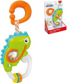 Clementoni Baby chrastítko chameleon s úchytem na baterie pro miminko Zvuk Clementoni Baby chrastítko chameleon s úchytem na baterie pro miminko Zvuk