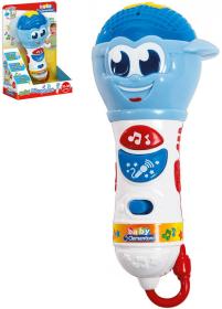 Clementoni Baby mikrofon 18cm na baterie LED Světlo Zvuk Clementoni Baby mikrofon 18cm na baterie LED Světlo Zvuk