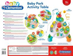 Clementoni Baby veselý hrací stolek s aktivitami na baterie Světlo Zvuk