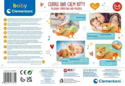 Clementoni CLEMMY Baby kočička uklidňující usínáček vrní na baterie Zvuk