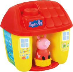 Clementoni CLEMMY Baby kyblík domeček Peppa Pig set 6 soft kostek s figurkou