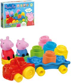 Clementoni CLEMMY Baby vláček herní set s kostkami Peppa Pig Clementoni CLEMMY Baby vláček herní set s kostkami Peppa Pig