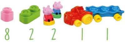 Clementoni CLEMMY Baby vláček herní set s kostkami Peppa Pig