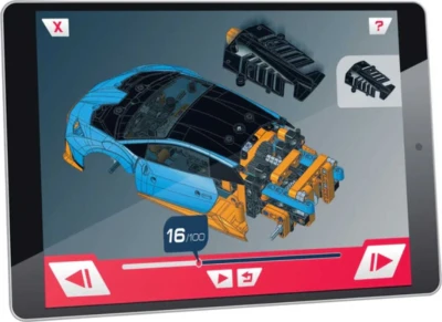 Clementoni Mechanická laboratoř Lamborghini Huracan na baterie (stavebnice)