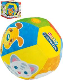 Clementoni Míč soft baby měkký 16cm se zvířátky na baterie Zvuk pro miminko