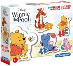 Clementoni Moje první tvarované puzzle Medvídek Pú baby skládačka 4v1