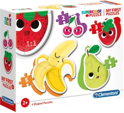 Clementoni Moje první tvarované puzzle Ovoce baby skládačka 4v1