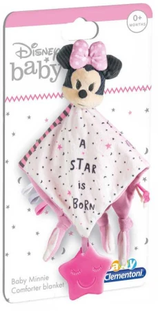 Clementoni Muchláčik baby Minnie usínáčik s hryzátkom pre bábätko