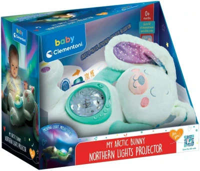 Clementoni Můj arktický králíček projektor pro miminko na baterie Světlo Zvuk