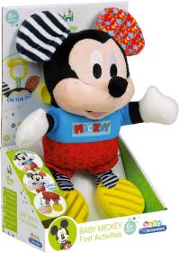 Clementoni PLYŠ Baby Mickey Mouse myšák kousátko Zvuk (plyšová hračka)