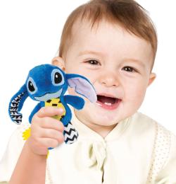 Clementoni PLYŠ Stitch baby kousátko chrastítko pro miminko