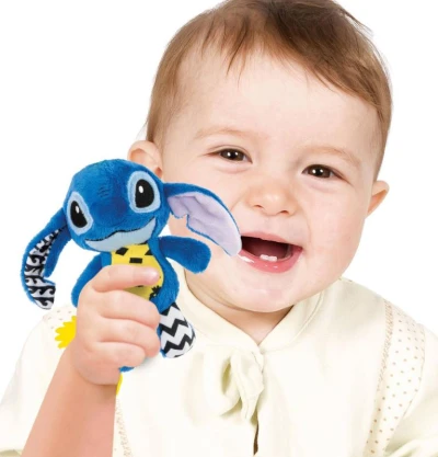 Clementoni PLYŠ Stitch baby kousátko chrastítko pro miminko