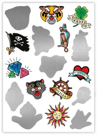 Clementoni Tetovanie Crazy CHIC mystické pre chlapcov a dievčatá