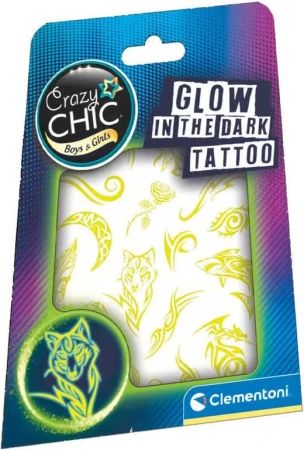 Clementoni Tetování Crazy CHIC svítící ve tmě pro kluky a holky Clementoni Tetování Crazy CHIC svítící ve tmě pro kluky a holky