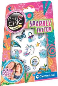 Clementoni Tetování Crazy CHIC třpytivé holčičí Clementoni Tetování Crazy CHIC třpytivé holčičí