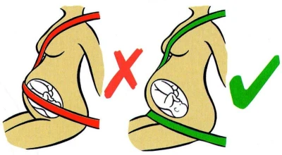 Clippasafe Černý bezpečnostní pás do auta pro těhotné